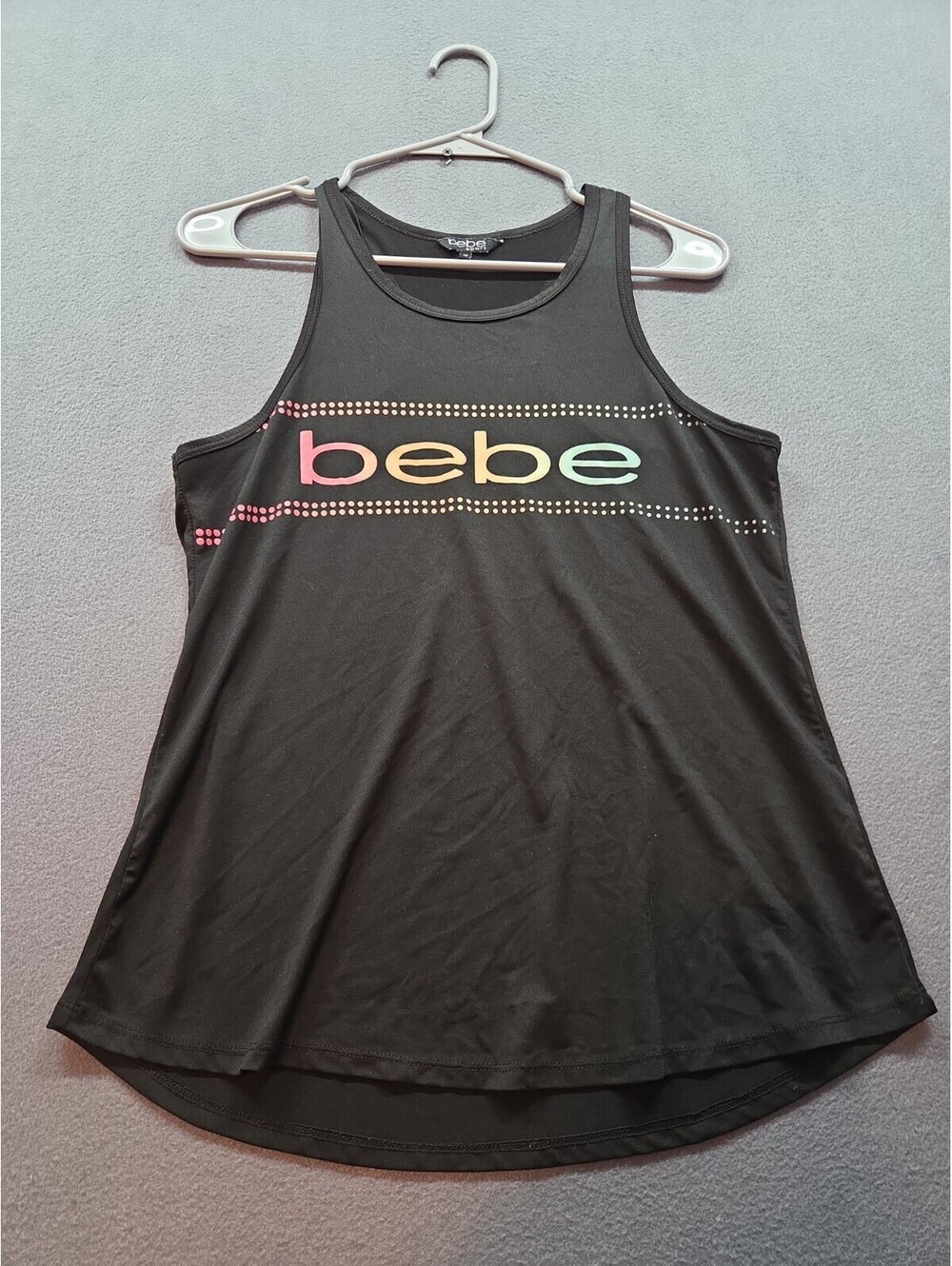 women's black tank top by Bebe Sport size M